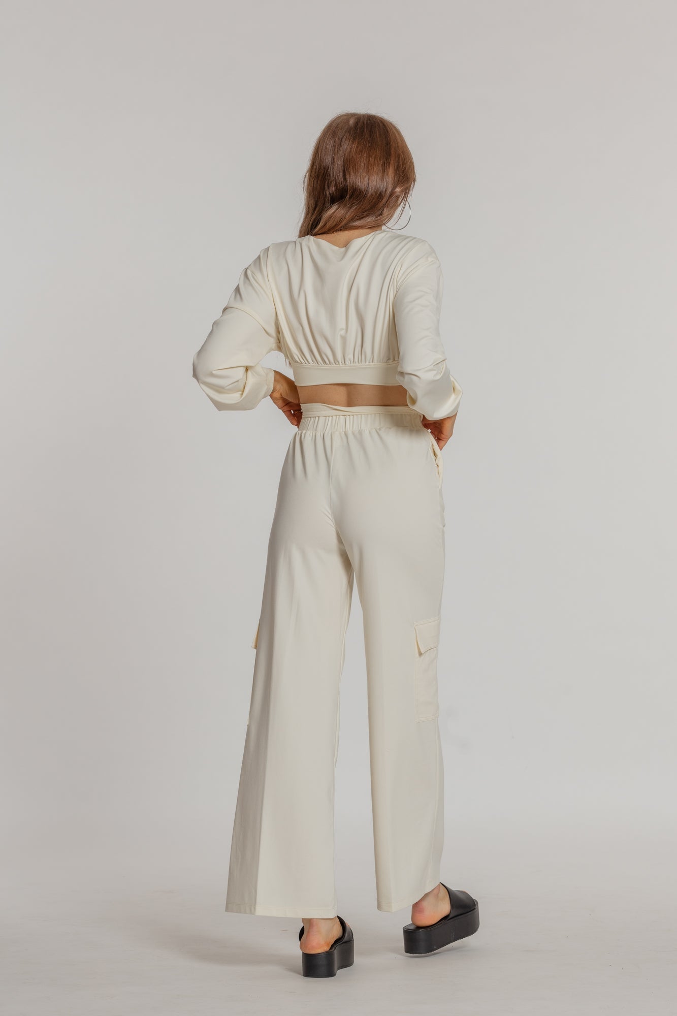 Dream pocket pants cloud cream - Blanche Olia